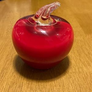 Red apple paperweight